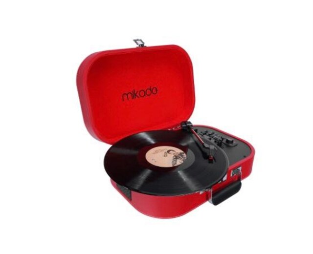 Mikado Nostalgia MN-101 Pikap Kırmızı Usb+RCA+Bt Müzik Kutusu