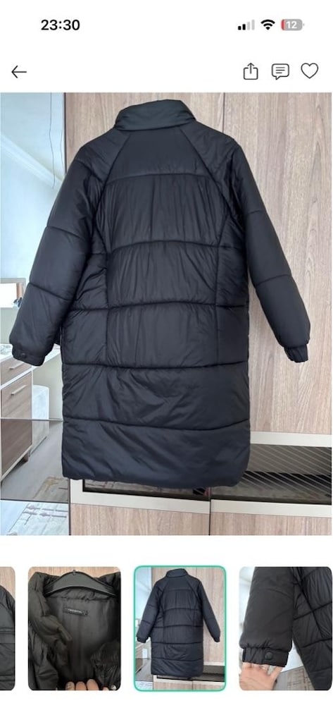 uzun kadın mont - 4