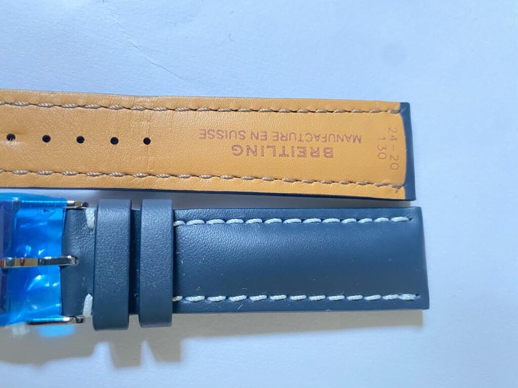 Breitling 24 mm lacivert kordon tokalı - 12