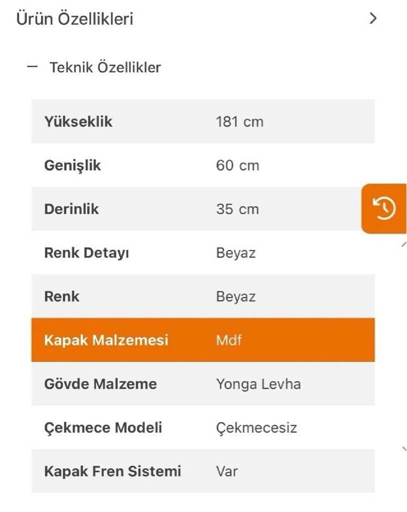Orka Mare Modeli 60 Cm Banyo Dolabı - 2