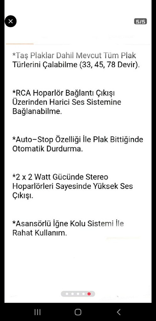 PİKAP 2 YIL GARANTİLİ FATURALI KUTULU PLAK ÇALAR - 3