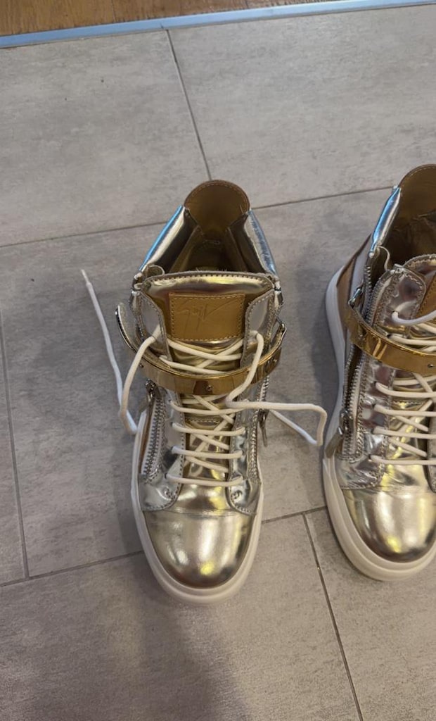 Gümüş Renkli Yüksek Tabanlı Sneaker - 8