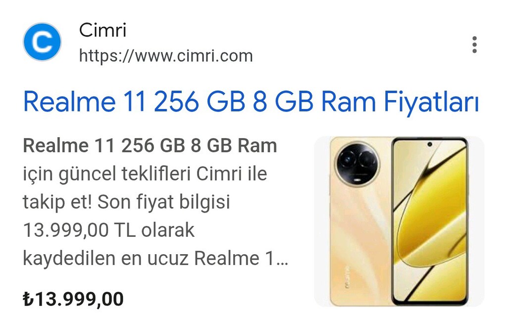 REALME 11 256 GB SİYAH - 2