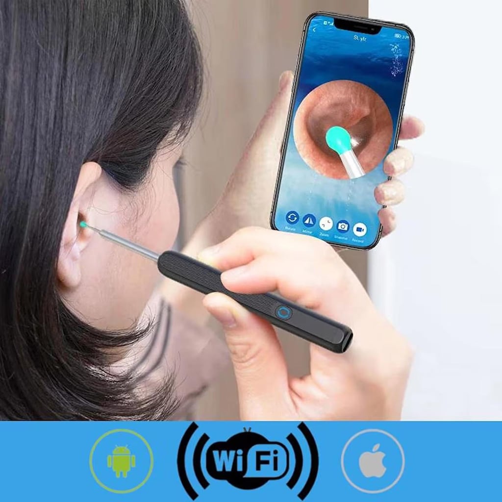 KULAK TEMİZLEME KAMERASI KABLOSUZ WI-FI (SIFIR) - 3