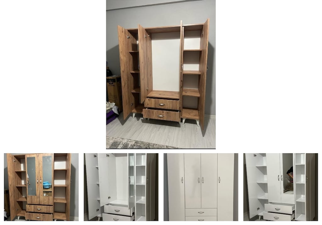 4 kapaklı elbise dolabı gtlxdaadvg - 2