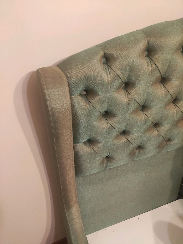 Bazalı Çift Kişilik Yatak Takımı 160x200 - Mint Yeşil Capitone Başlık - 2