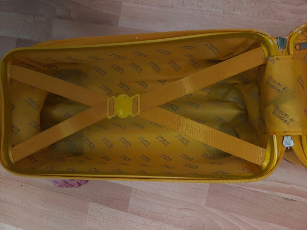 Travel Buddies Bin ve Seyahat Et Okul Otobüsü Bavul Sarı Bir kere dışa - 4