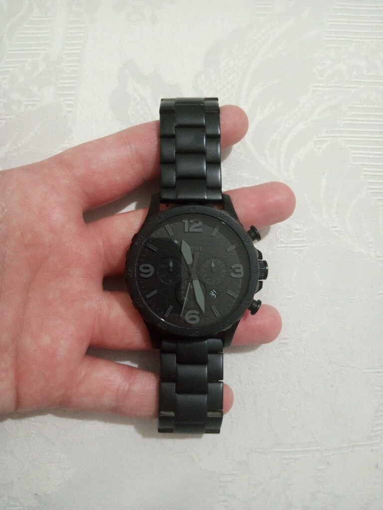 TEMİZ | Fossil JR1401 Nate Chronograph Siyah Erkek Kol Saati - 2
