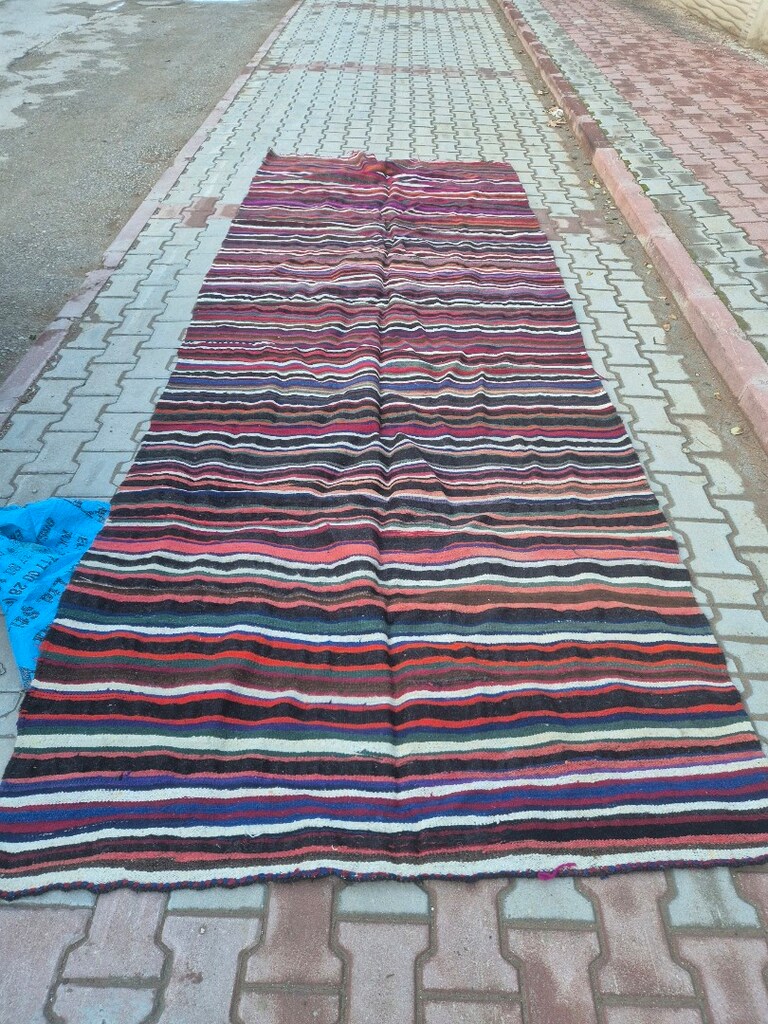 Dekorluk antika yün kilim - 5