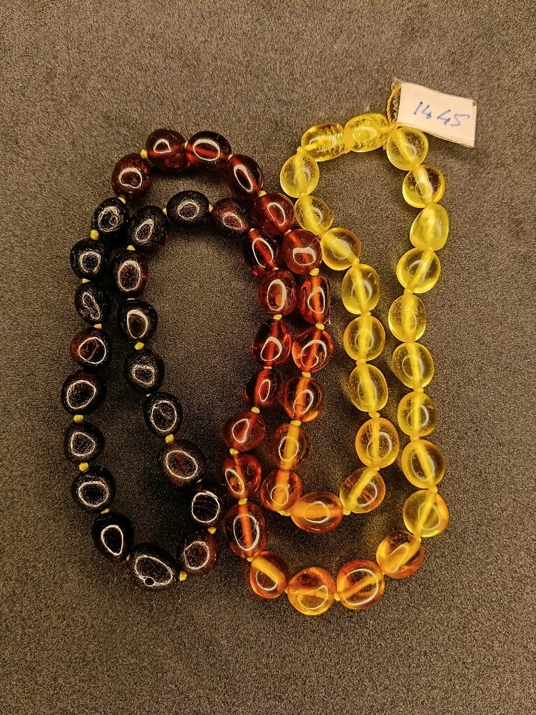 Doğal Kaya Damla Kehribar Kolye 14,48 gr.