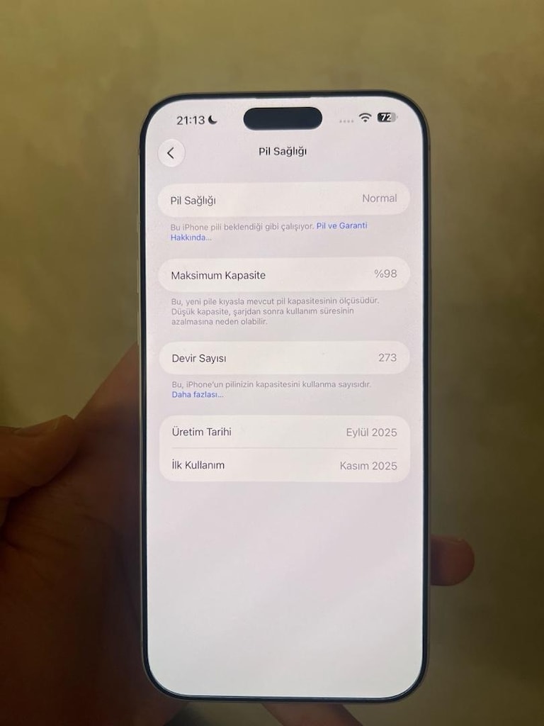 İphone 17 Pro Max YD 256 GB Gümüş - 2