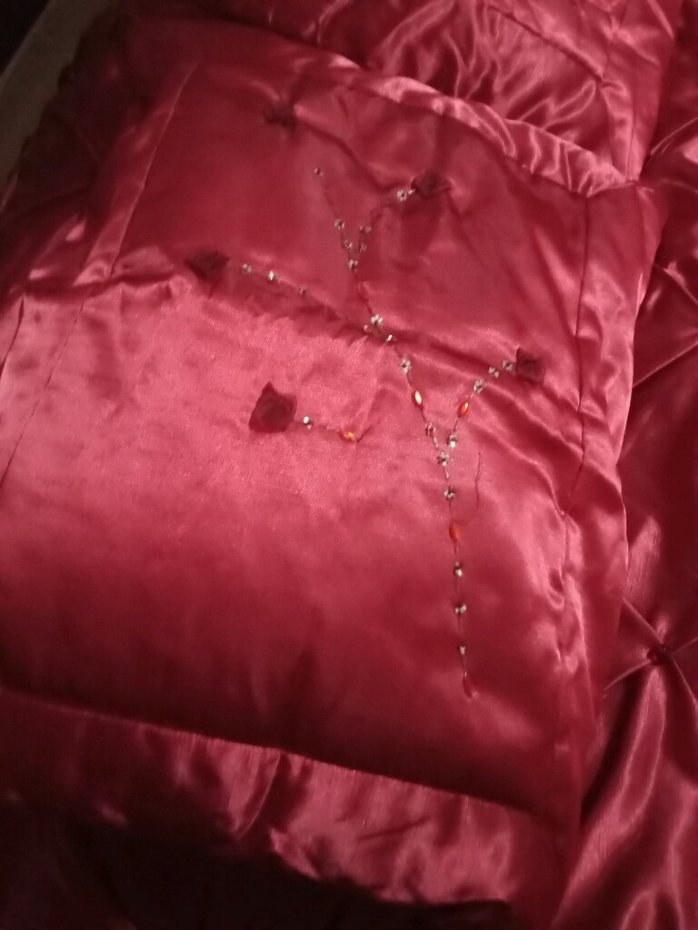 Bordo Çift Kişilik Yatak Örtüsü - 2