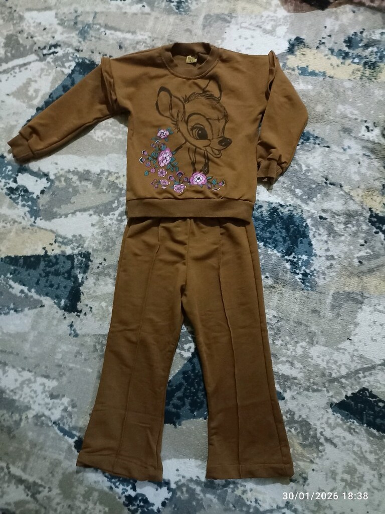 kız çocuk sweatshirt pantalon alt üst takım 3.4. yaş - 2
