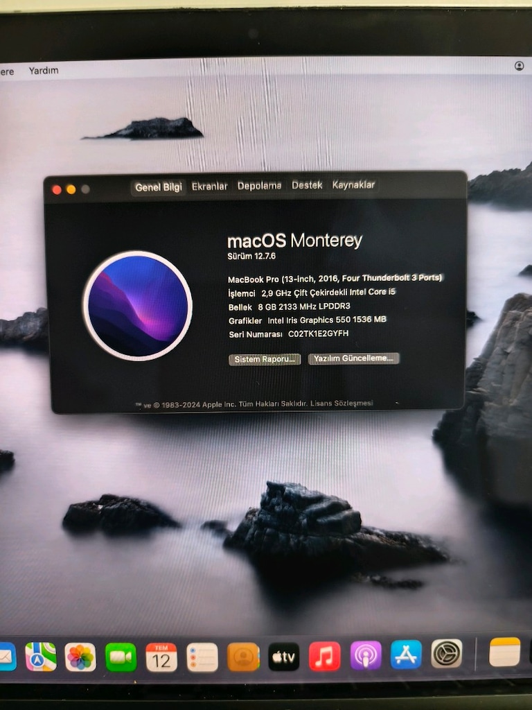 Tertemiz Macbook Pro 2016 Touchbar 256 GB - 5