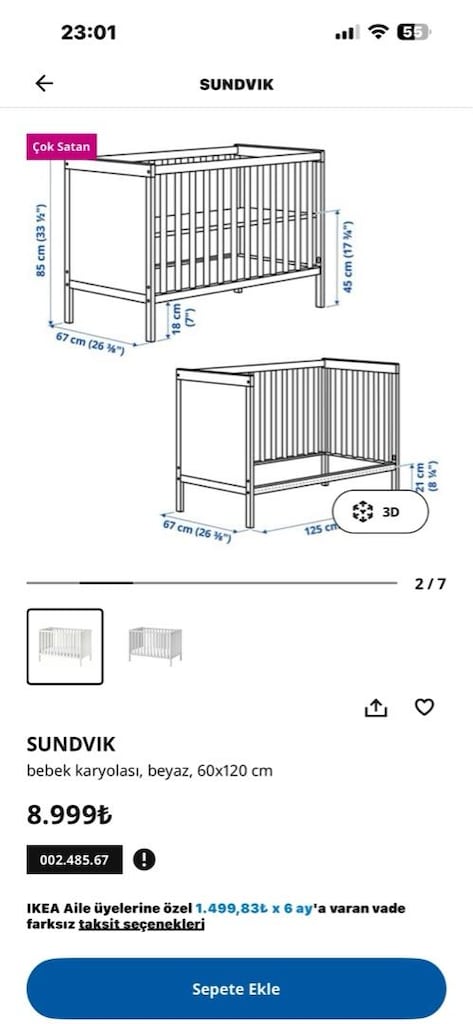 ıkea temız beşik - 8
