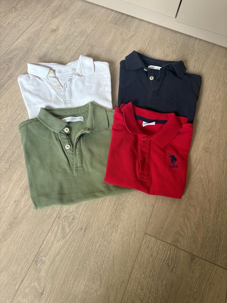 4 adet kısa polo zara,us polo