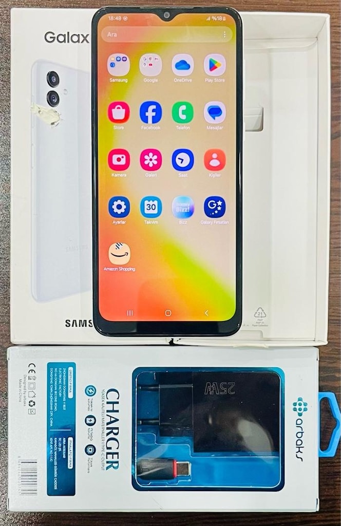 128 GB SAMSUN A04 SIFIR GİBİ FUUL ORJİNAL 128/4 - 2