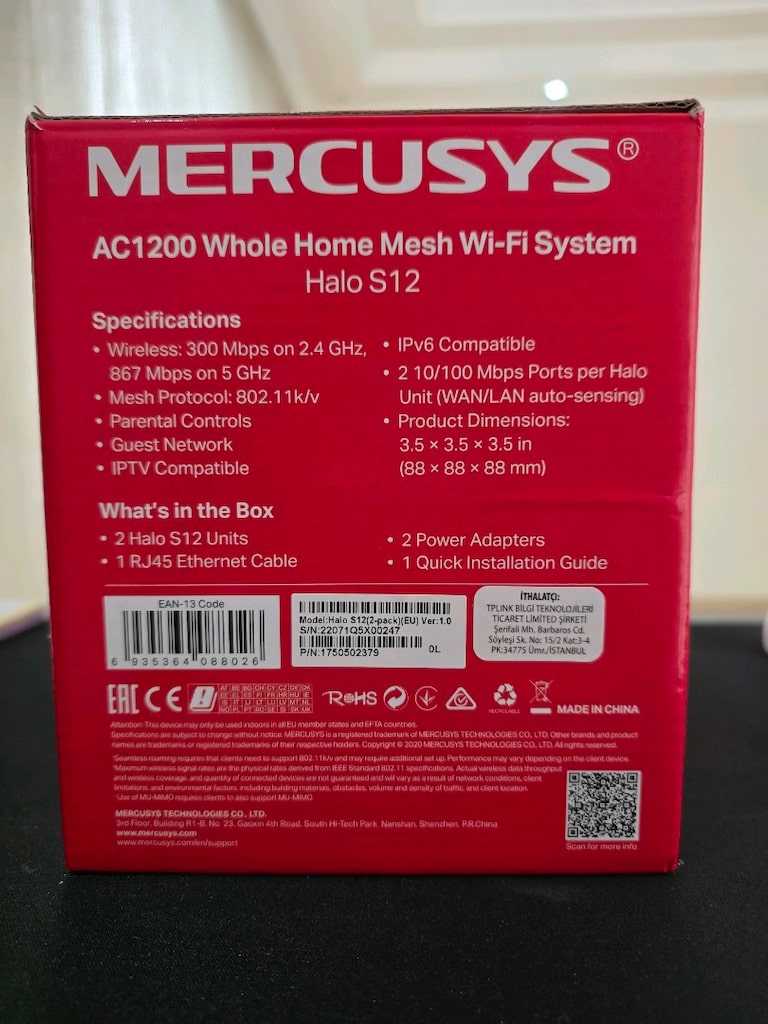 Mercusys Halo S12 ve Xiaomi RC04 AC1200 WİFİ Sistemleri - 8