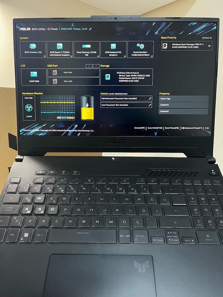 ASUS TUF BİLGİSAYAR Pazarlık vardır - 2
