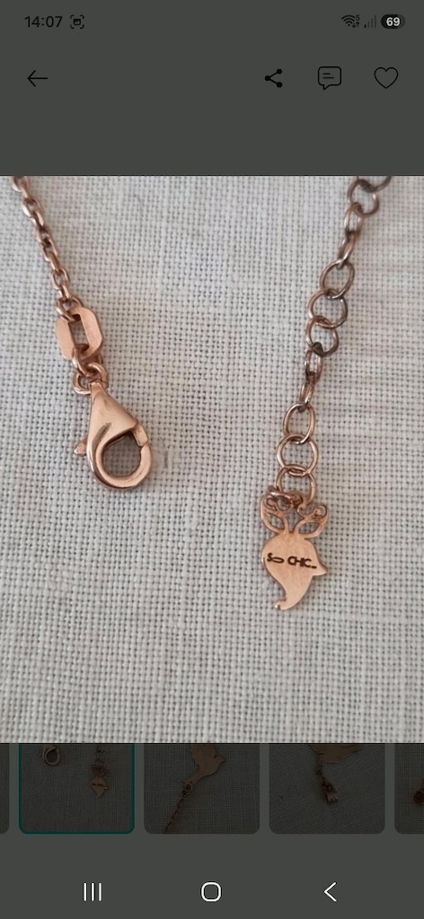 So Chic Rose Altın Kaplama Taşlı Kolye - 3