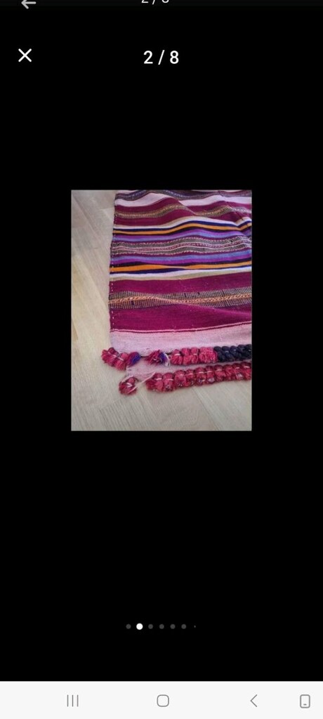 Muğla Milas El dokuması kök boya kilim - 7