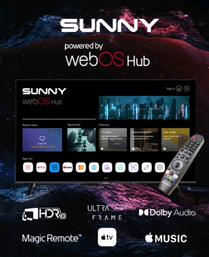 SUNNY 55İNÇ 140 Ekran QLEDTV WEBOS 4Kuhd SESLİ KOMUT WİFİ UYDULU SIFIR - 4