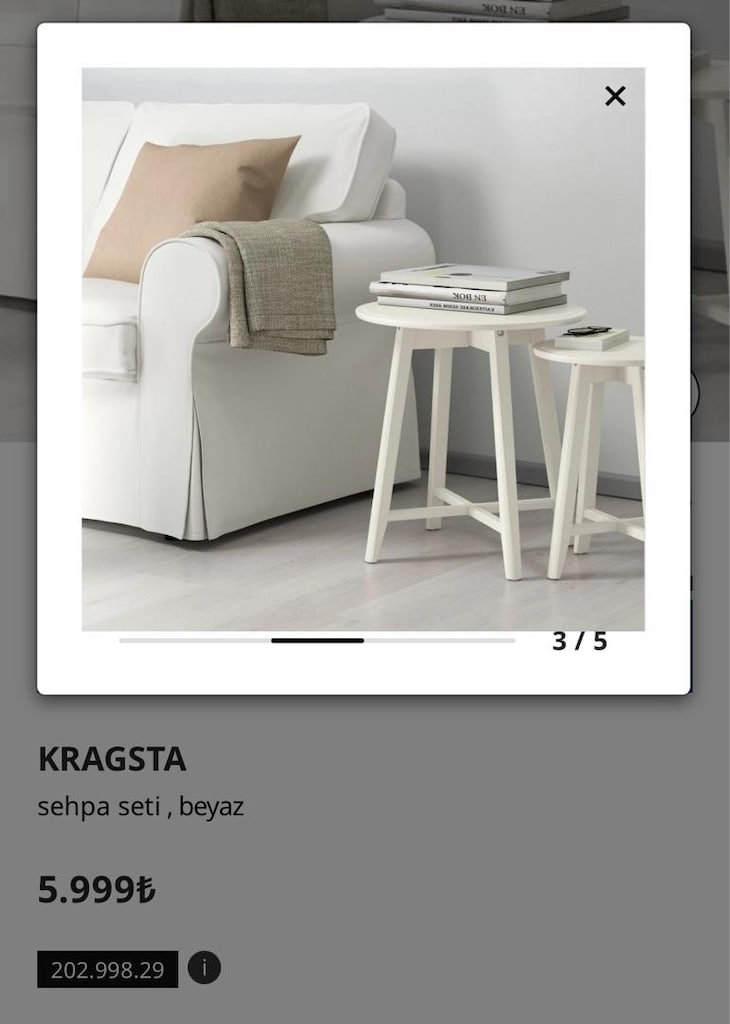 İkea sehpa seti 2’li - 3