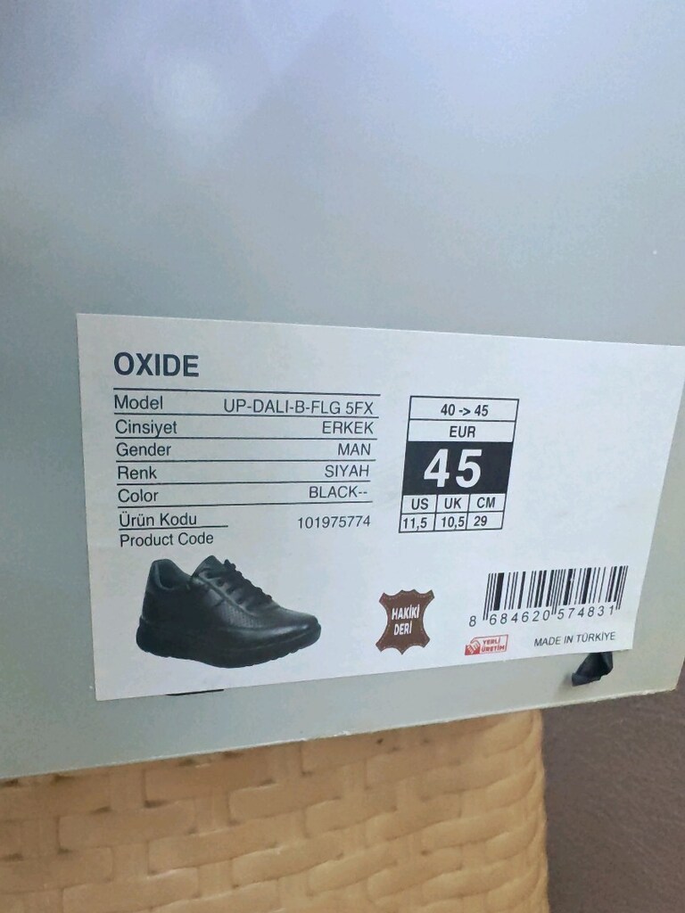 okside marka 45 numara ayakkabı sıfır denemek için bir kere giydim - 4