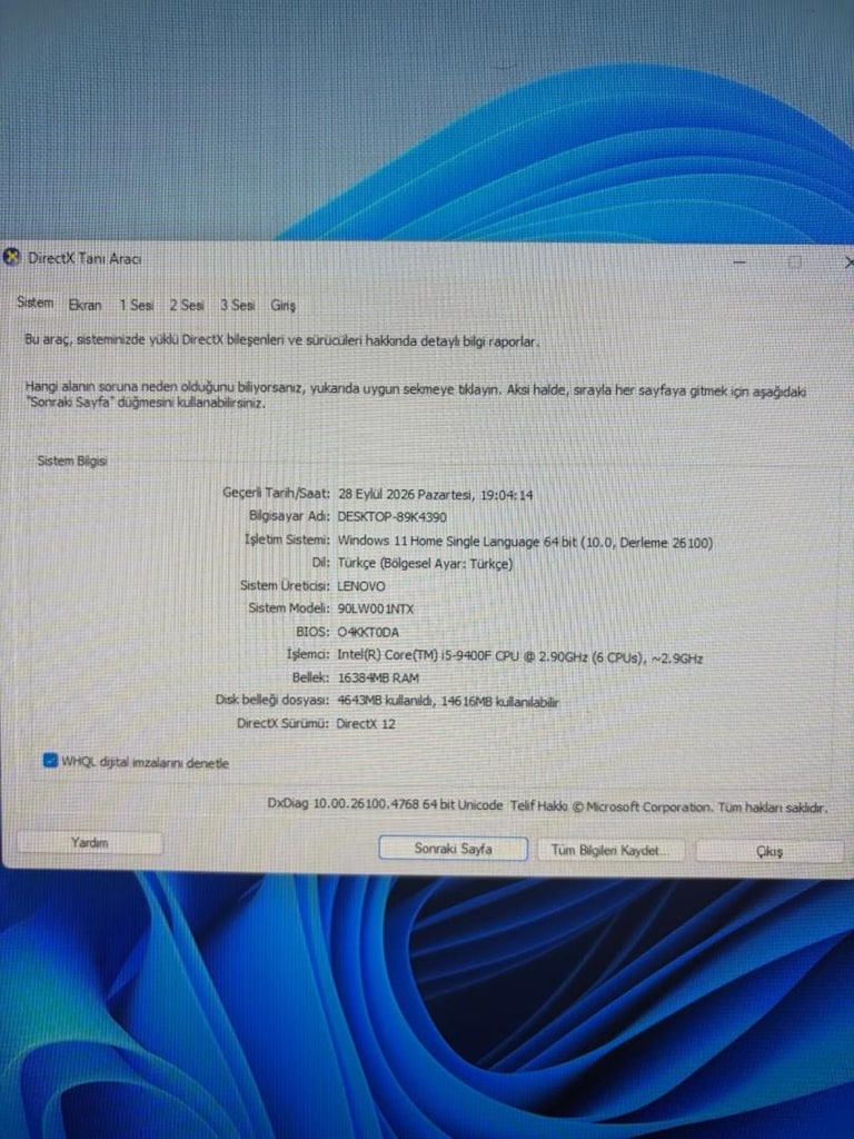 GTX 1650 intel i5-9400F 16GB Ram hazır kasa sistem - 4