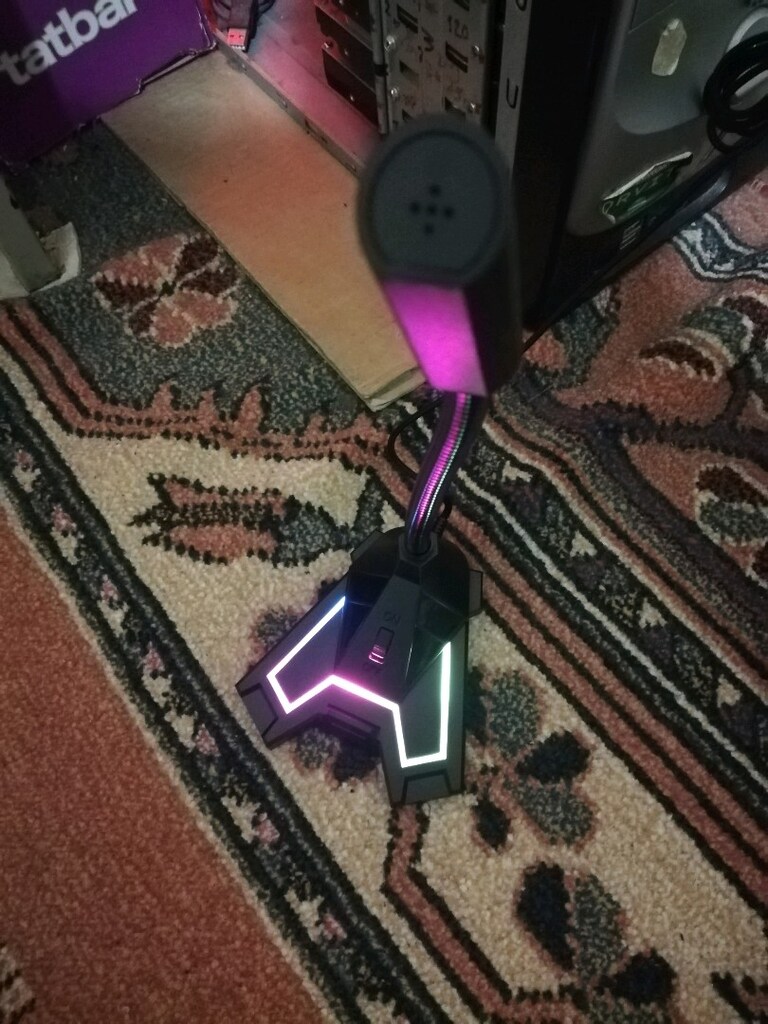 sıfır rgb ısıklı mikrofon usb kaçırılmıcak ürün - 3