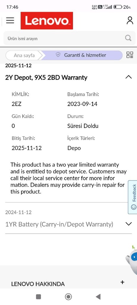 Lenovo V15 G3 IAP (Type 82TT), bilgisayarın özellikleri aciklamada - 7