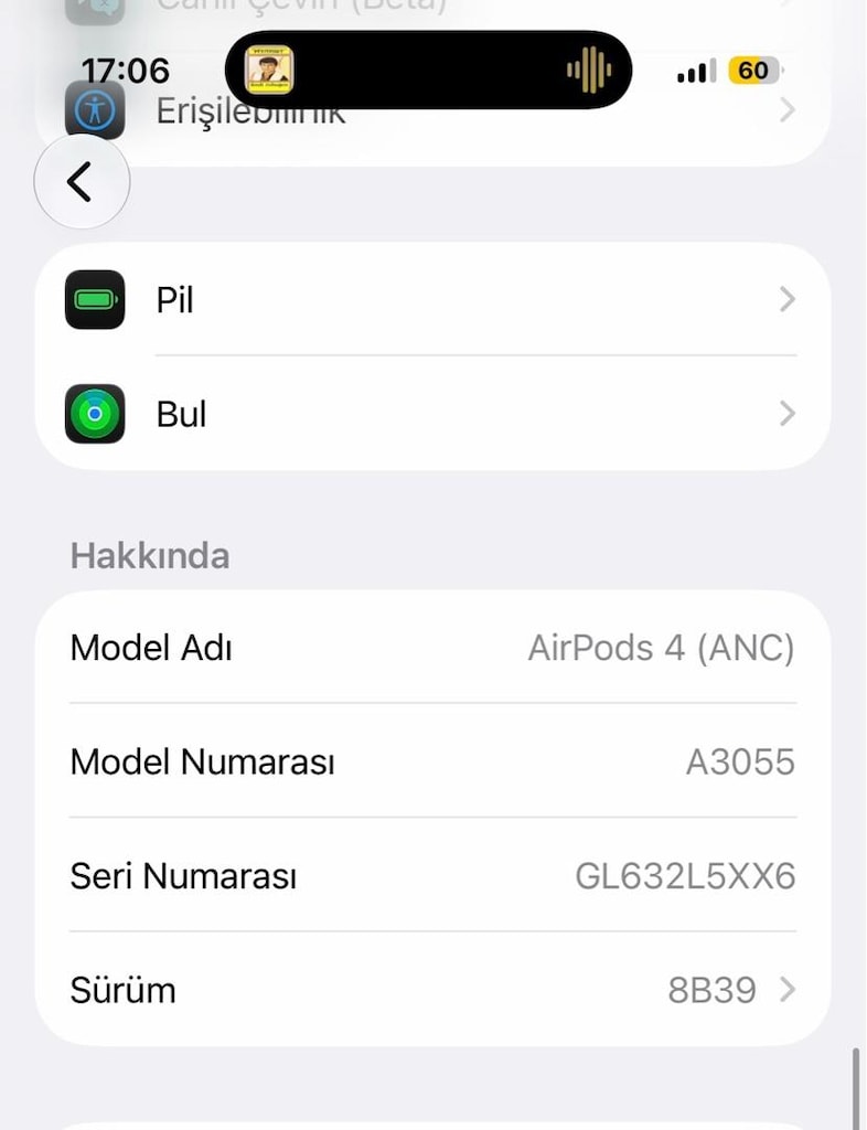 Apple AirPods 4 ANC faturalı garantili - 7