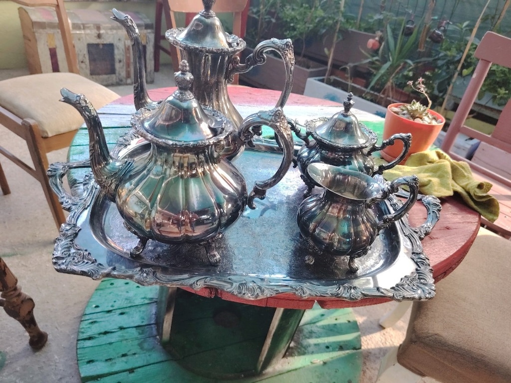 Antika çay kahve seti - 5