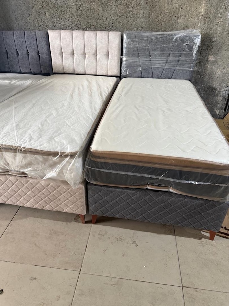 sıfır lüks tek kişilik baza başlık yatak - 3