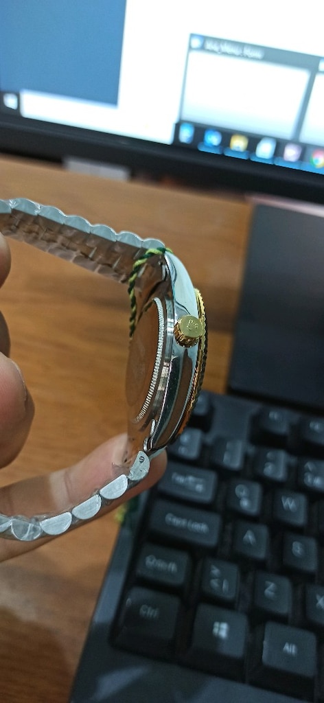 rolex gün ve tarih göstergeli çelik kol saati - 17