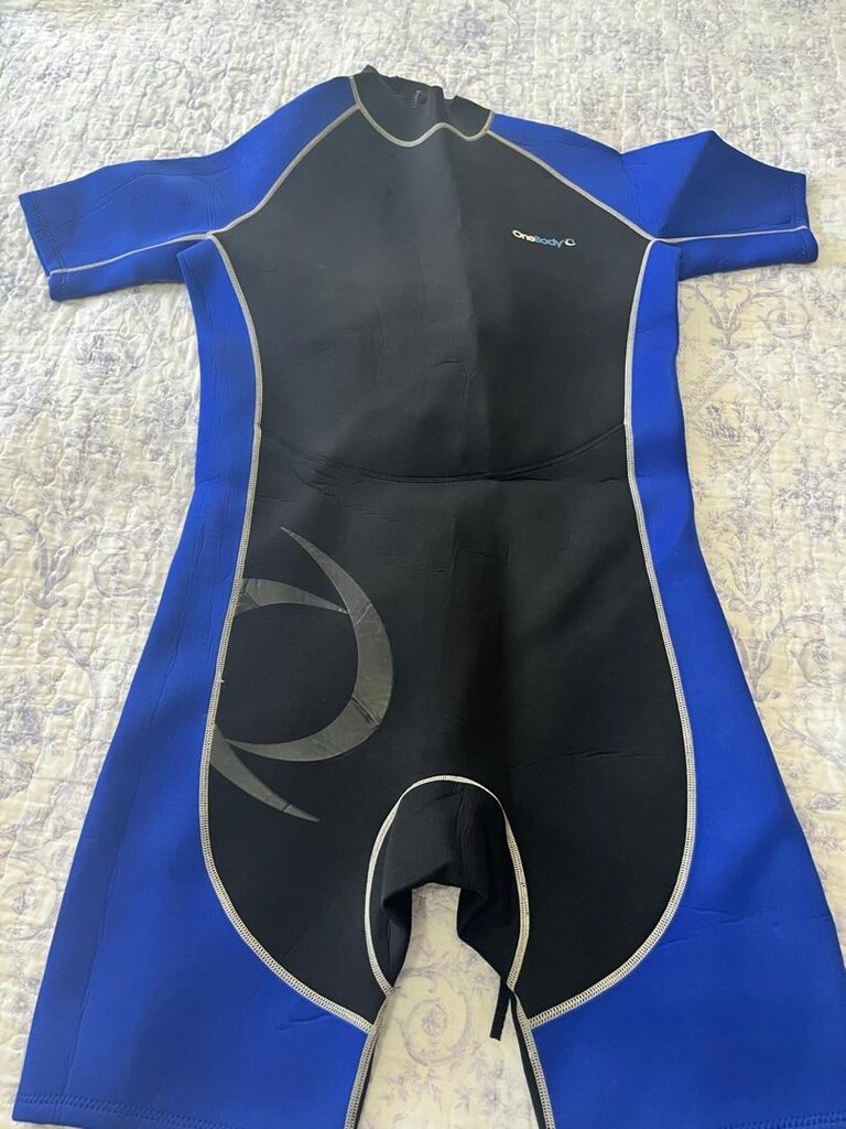 OneBody Mavi-Siyah Neopren Dalış Elbisesi Wetsuit - 2