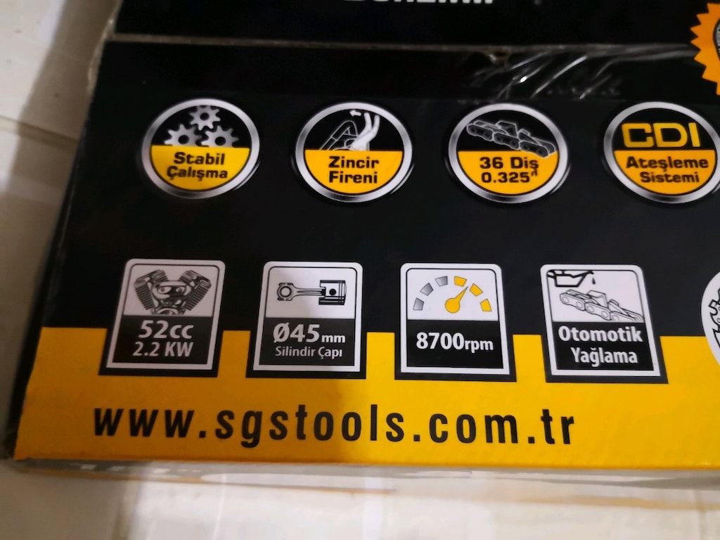 Ağaç kesme motoru benzinli sgs - 6