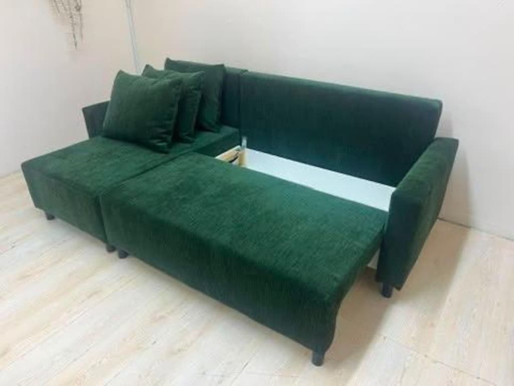 IKEA LUNGVİNK SIFIR KAPLAMA YATAKLI BAZALI L KÖŞE KOLTUK KANEPE - 5