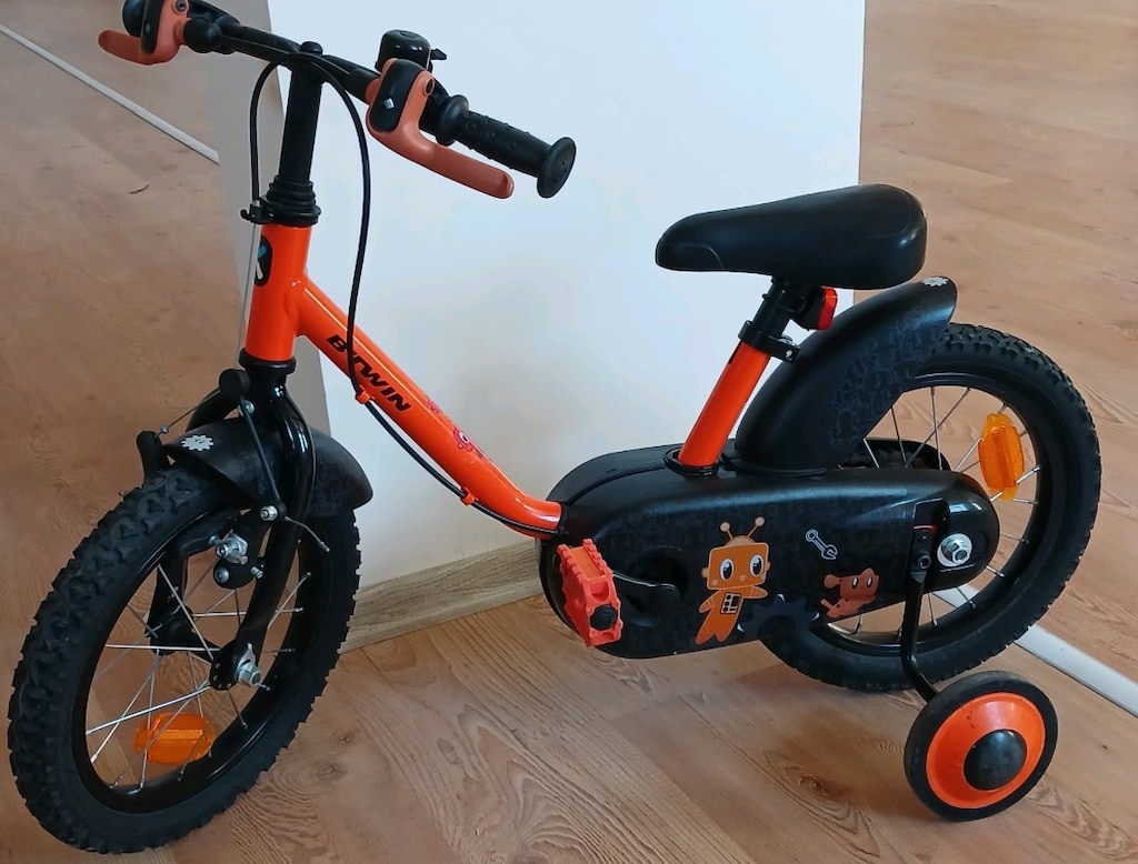 Btwin çocuk bisikleti 14 jant Decathlon YENİ GİBİ Ön Sepetli - 12