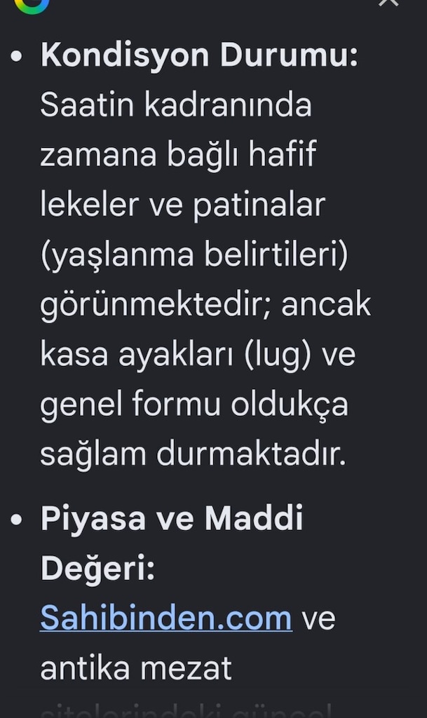 Antika Koleksiyonluk Nacar kurmalı erkek kol saati. fond s acıer - 6