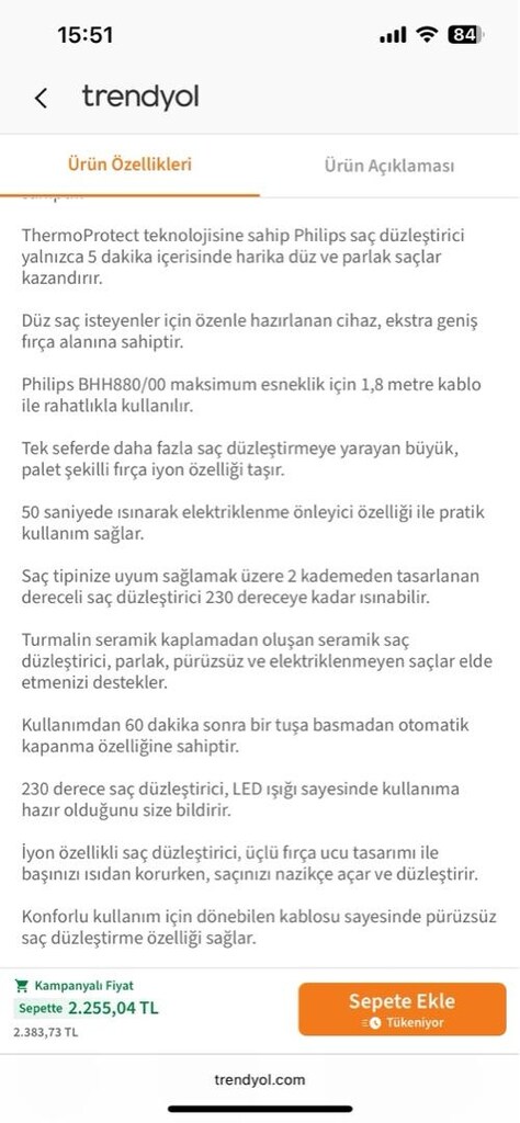 philips 230dc iki kademe ısı ayarı ionlu mükemmel düzleştirici tarak - 8