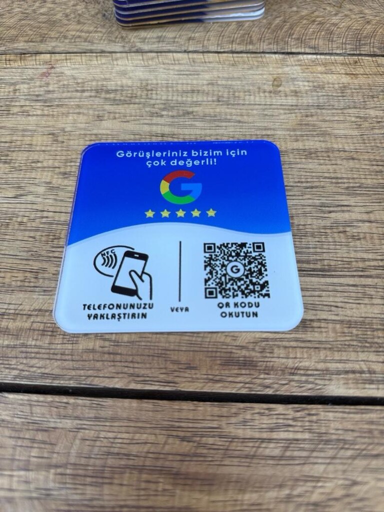 NFC ve QR Google Yorum Kartları - 4