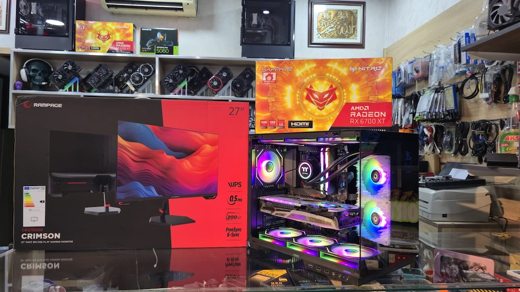 AMD RAYZEN OYUN MAKİNESİ FULL PAKET !!! 27 İNÇ 200 HZ MONİTÖR DAHİL ! - 7