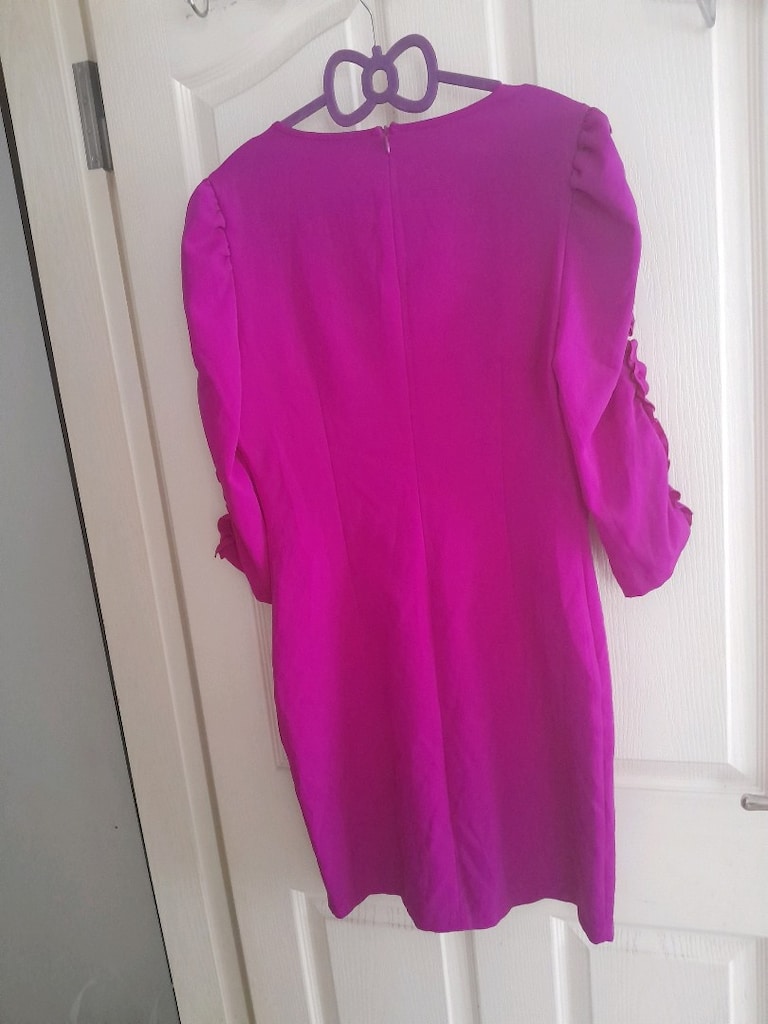 Az kullanilmis,Trendyol,38-M,fusya-pembe elbise satilik - 4
