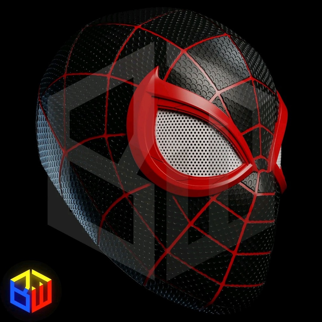 3D Baskı Miles Morales Spider-Man Maskesi - 2