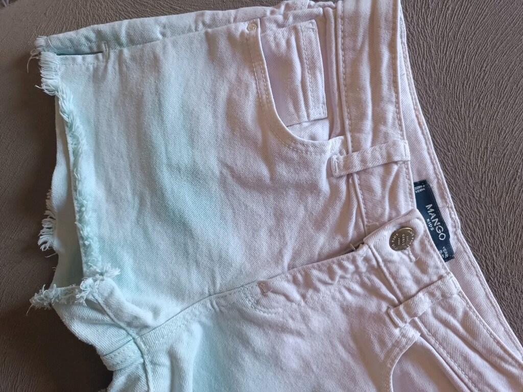 9 yaş,MANGO, Çocuk Jean şort yepyeni, Bikaç kez giyilmiştir — görsel 10/13