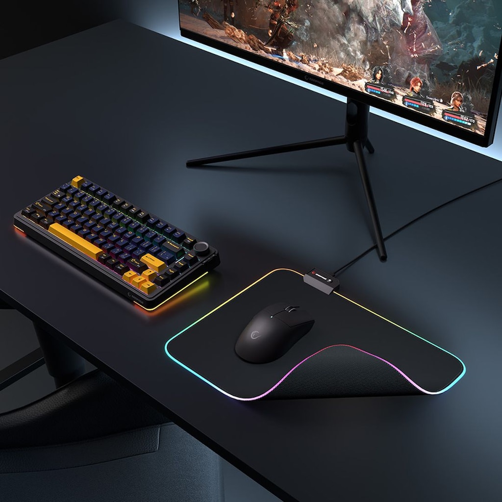 PULSAR M RGB LEDLİ SİYAH OYUNCU MOUSE PAD (252X328X3 MM) - 2