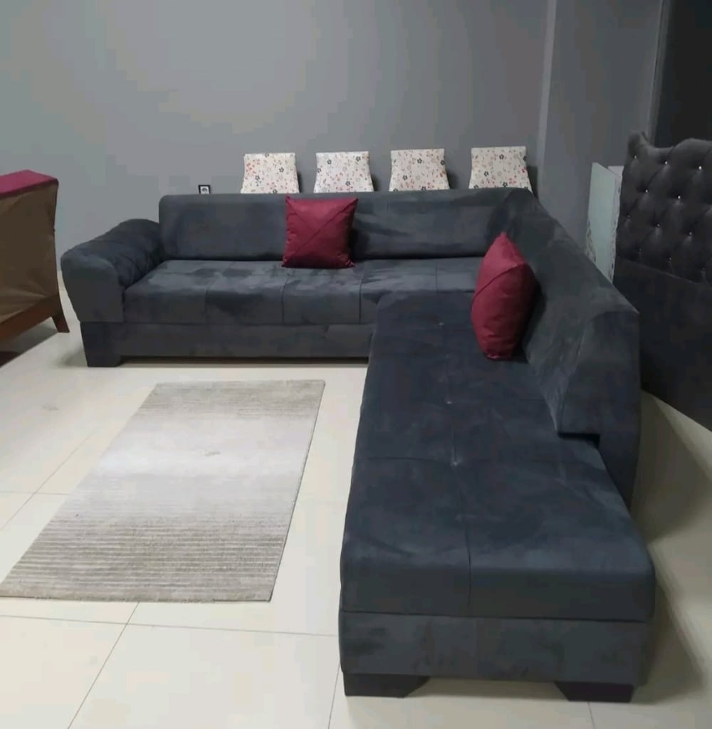 sıfır Kumaş Kaplama L Koltuk 2.60 cm 2.20 cm Ölçülerinde - 2