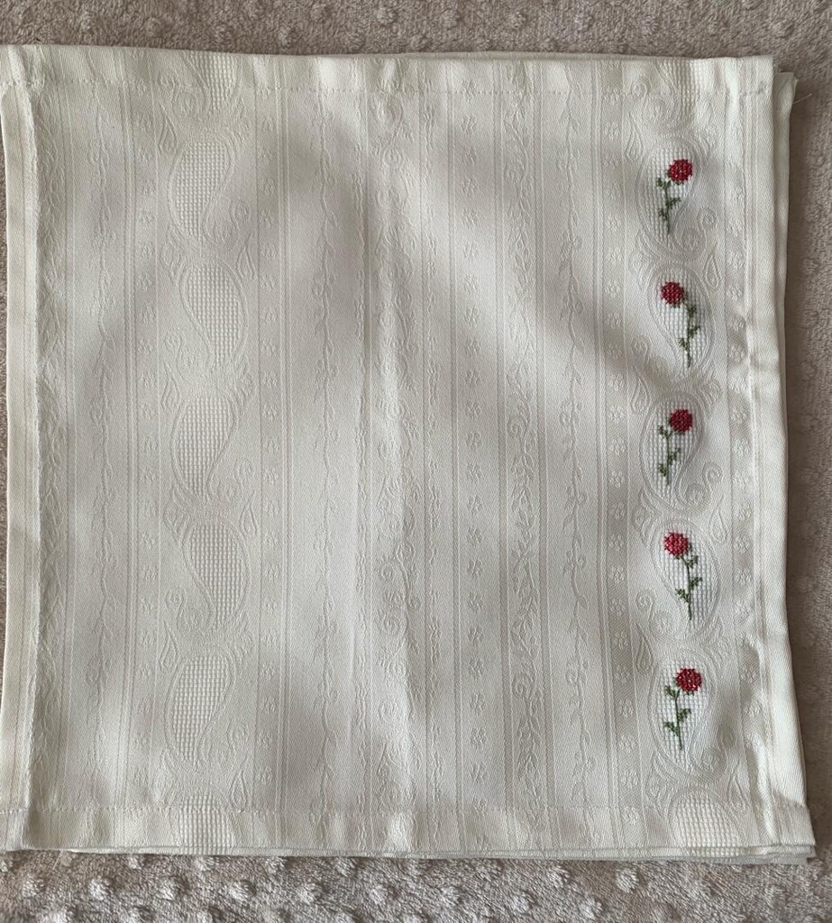 Tamamen El Yapımı Büyük Boy Dekoratif Tabak Altı / Sunumluk / Çeyiz - 7