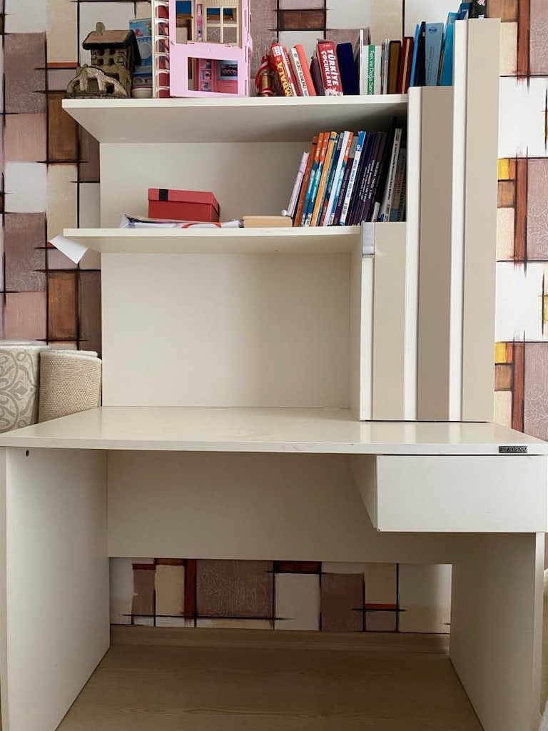 Çalışma masası ve kitaplık - 4